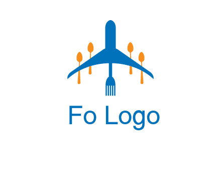 fork spoon plane travel & hospitality logo