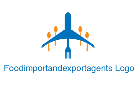 fork spoon plane travel & hospitality logo