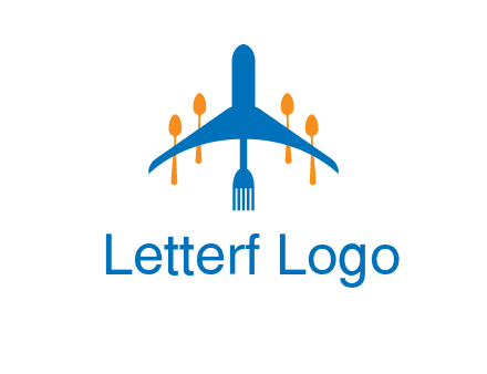 fork spoon plane travel & hospitality logo