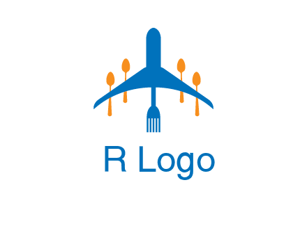 fork spoon plane travel & hospitality logo