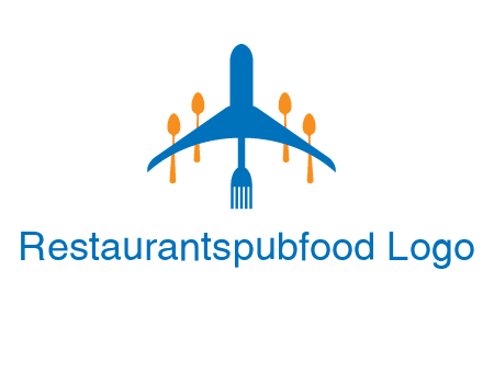 fork spoon plane travel & hospitality logo