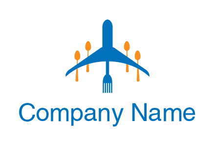 fork spoon plane travel & hospitality logo