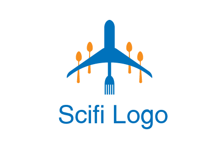 fork spoon plane travel & hospitality logo