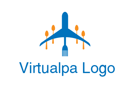 fork spoon plane travel & hospitality logo