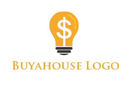 dollar in bulb logo