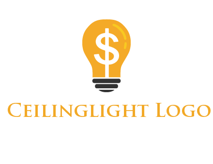 dollar in bulb logo