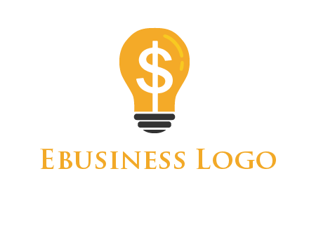 dollar in bulb logo