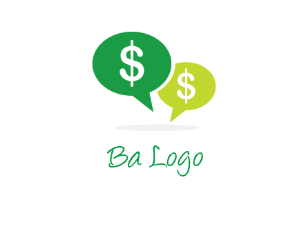 dollar sign in speech bubble icon