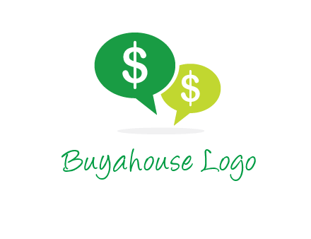 dollar sign in speech bubble icon