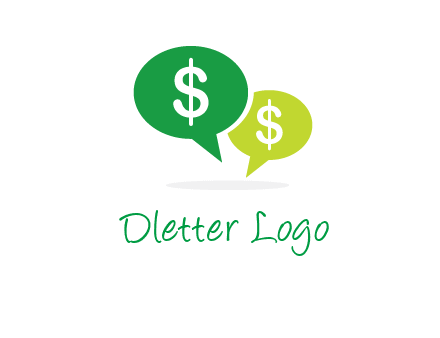 dollar sign in speech bubble icon