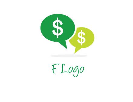 dollar sign in speech bubble icon