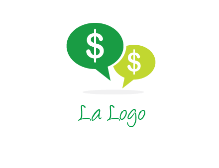 dollar sign in speech bubble icon