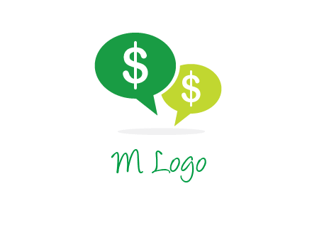 dollar sign in speech bubble icon