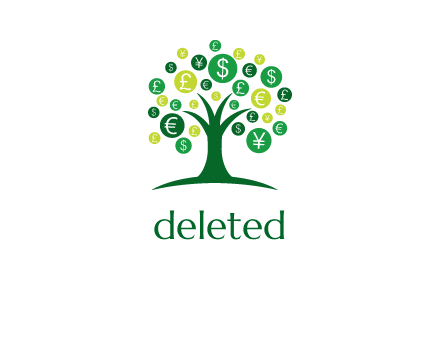 currency on tree logo