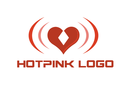 heart and signal logo