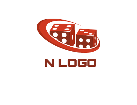 dices with swoosh logo