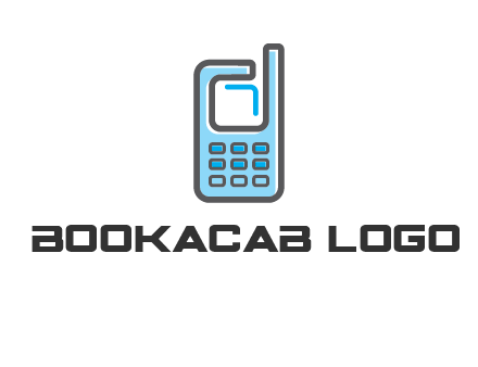 Mobile phone with an antenna logo