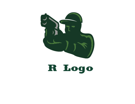 gun shooting logo