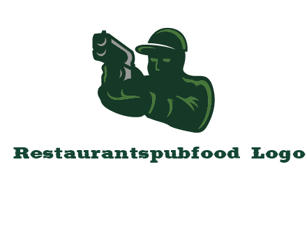 gun shooting logo