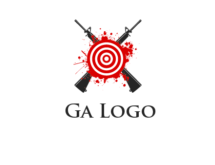 guns and target logo