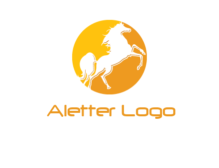 horse in a circle logo