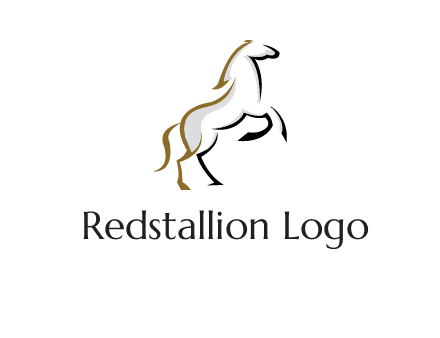 line art horse logo