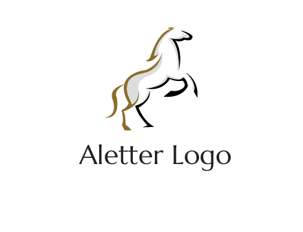 line art horse logo