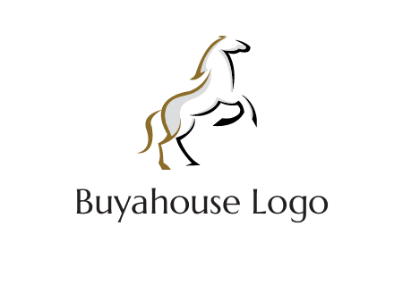 line art horse logo