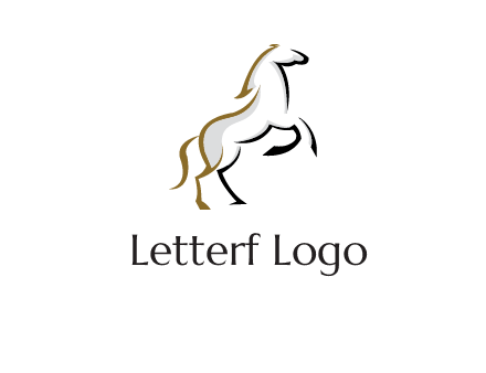 line art horse logo