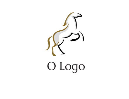 line art horse logo