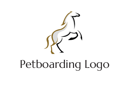 line art horse logo