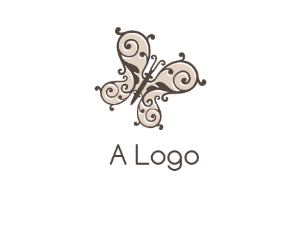 ornament butterfly logo