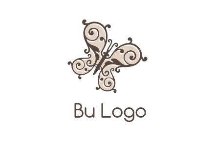 ornament butterfly logo