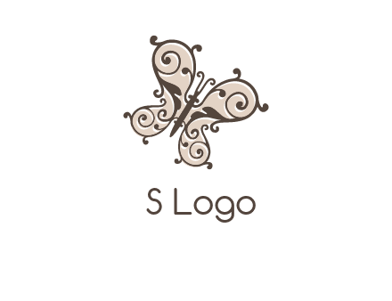 ornament butterfly logo