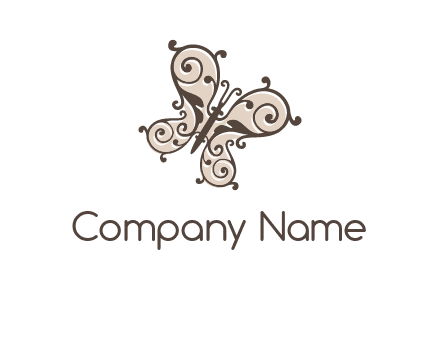 ornament butterfly logo