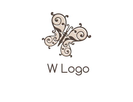 ornament butterfly logo