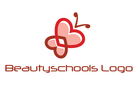 heart butterfly logo