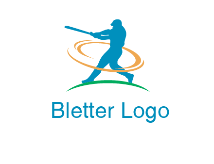 batsman sports logo