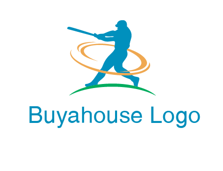 batsman sports logo