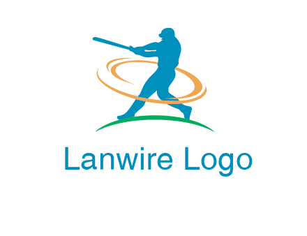 batsman sports logo