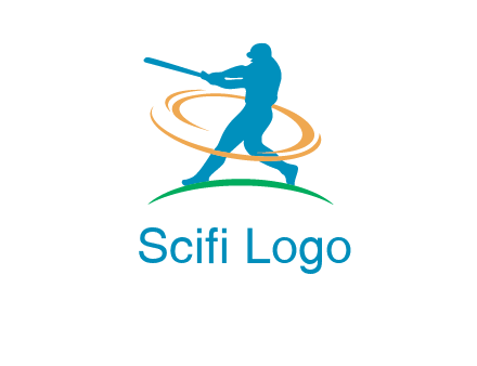 batsman sports logo