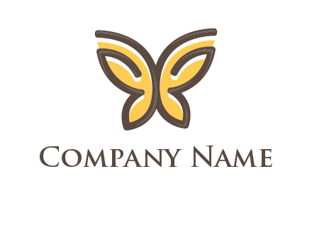 butterfly outline logo