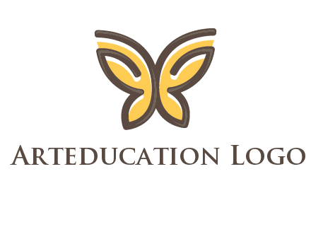 butterfly outline logo