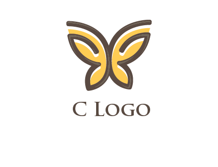 butterfly outline logo