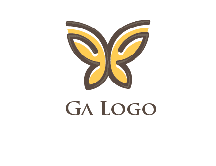 butterfly outline logo