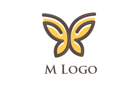 butterfly outline logo