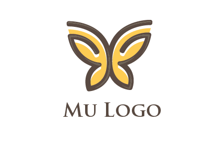 butterfly outline logo