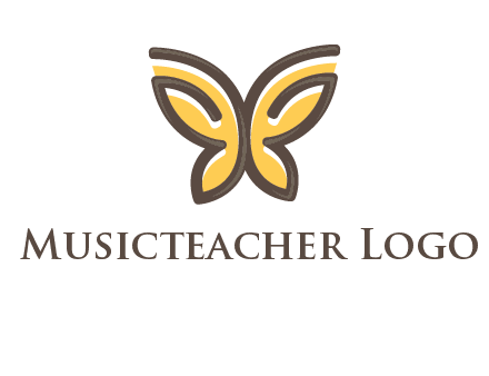 butterfly outline logo