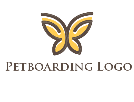 butterfly outline logo