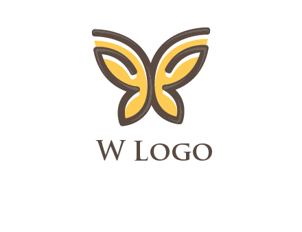 butterfly outline logo